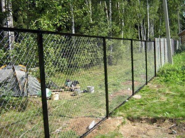 Дачный забор из метки-рабицы. на металлической основе купить Москва