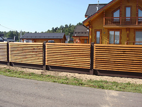 Забор для загородного дома деревянный низкий купить Москва