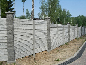 Наборный бетонный забор купить Москва