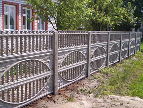 Бетонно металлический забор для дачи купить Москва