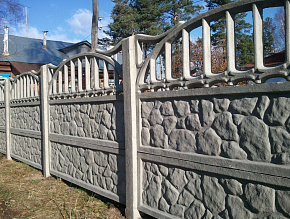 Забор бетонный секционный сборный купить Москва