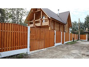 Забор для дачи деревянный на сваях купить Москва