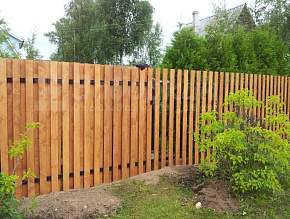 Забор для дачи из дерева классический купить Москва