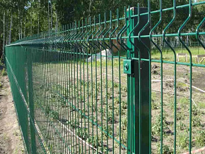 3d забор зеленый для дачи купить Москва