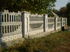 Забор для загородного дома бетонный серый купить Москва