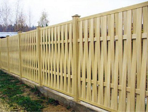 Забор для частного дома деревянный штакетник купить Москва